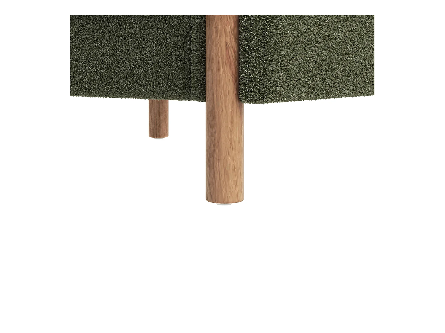 Fauteuil moderne 87x83x88,5 cm - coussins épais - bois massif + coton PP - Vert