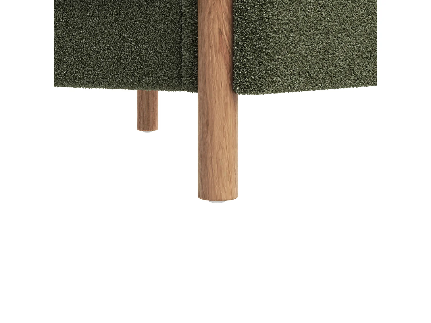 Moderner Sessel 87x83x88,5 cm - dicke Kissen - Massivholz + Baumwolle PP - Grün