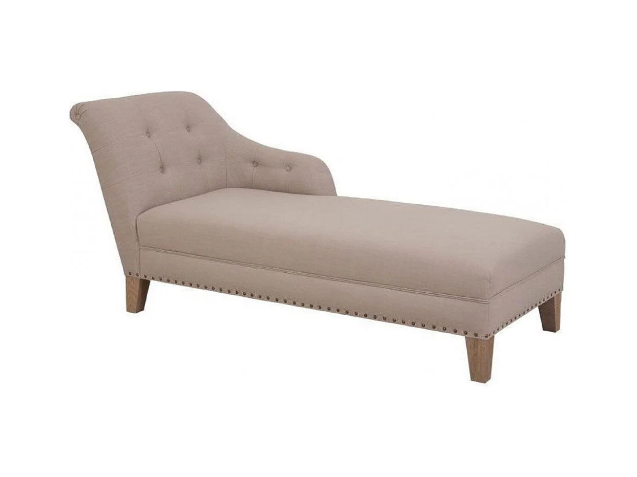 Méridienne eugénie accoudoir gauche Bois Beige - Les Étoffes Interior's