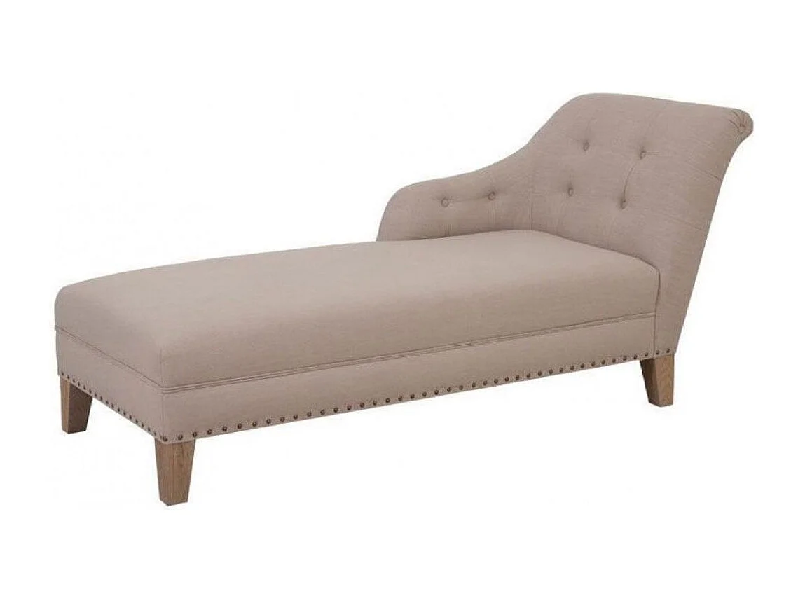 Méridienne eugénie accoudoir gauche Bois Beige - Les Étoffes Interior's