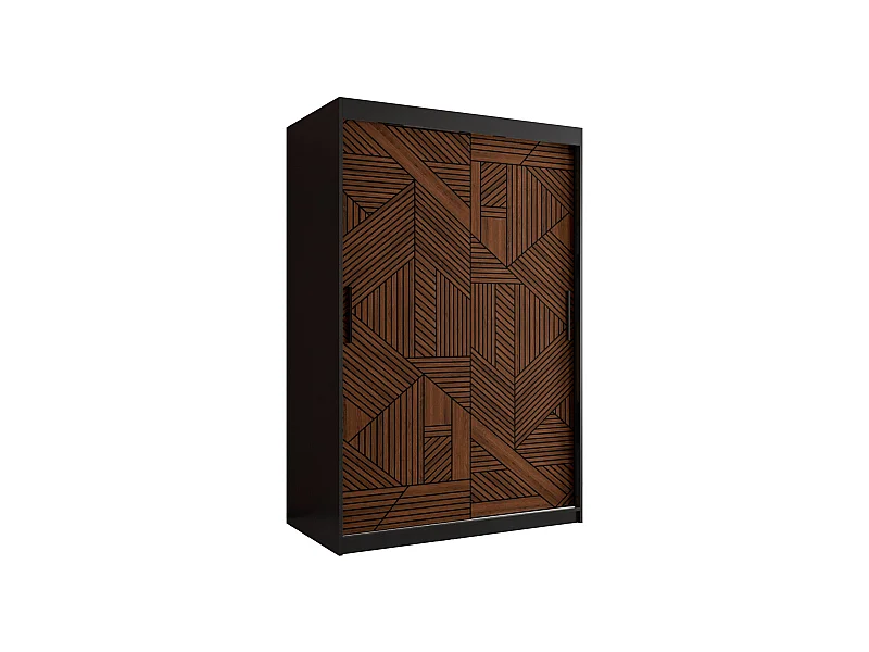 Armoire MARSYLIA 1 À Portes Coulissantes 200/120/62 2 portes (Noir)