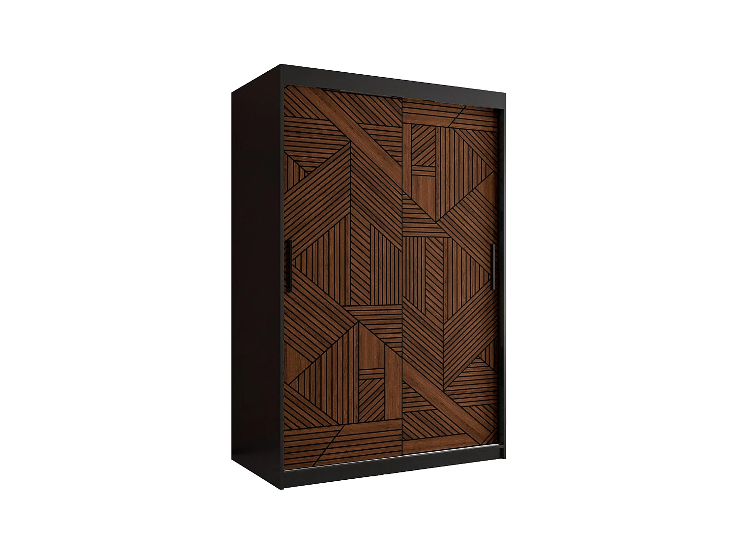 Armoire MARSYLIA 1 À Portes Coulissantes 200/120/62 2 portes (Noir)