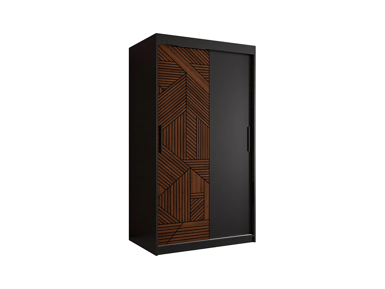 Armoire Marsylia À Portes Coulissantes 200/100/62 2 portes (Noir)