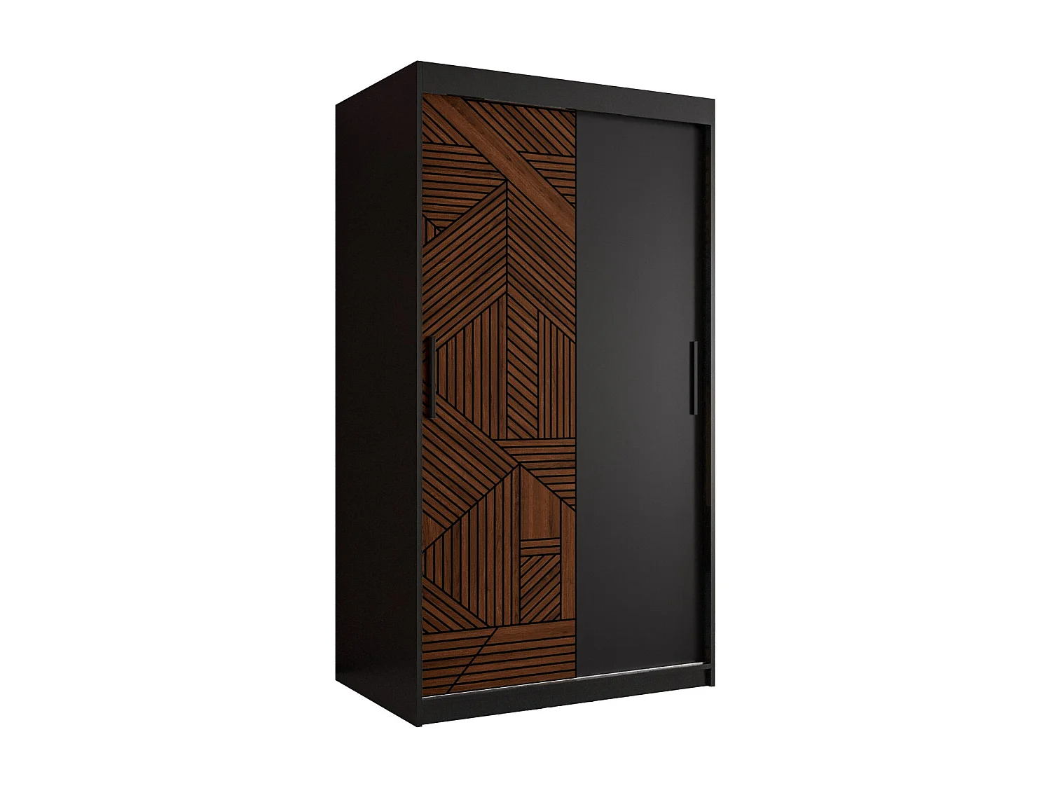 Armoire Marsylia À Portes Coulissantes 200/100/62 2 portes (Noir)