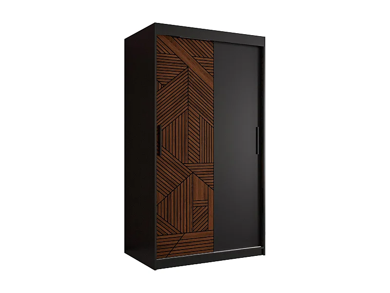 Armoire Marsylia À Portes Coulissantes 200/100/62 2 portes (Noir)