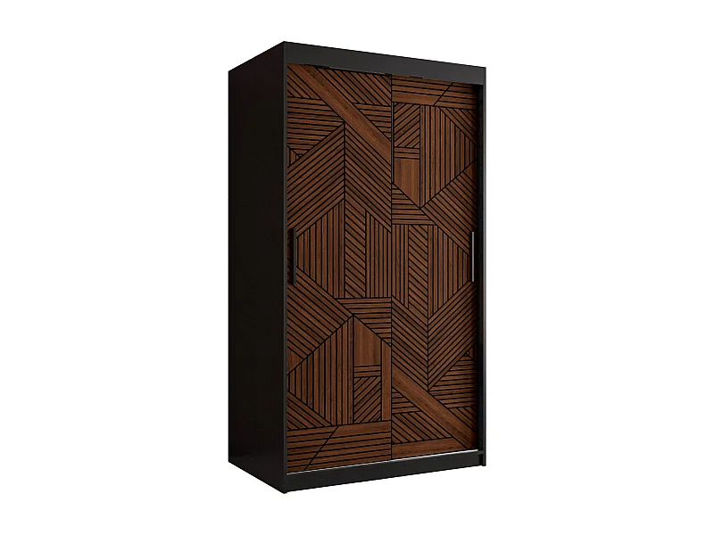 Armoire MARSYLIA 1 À Portes Coulissantes 200/100/62 2 portes (Noir)