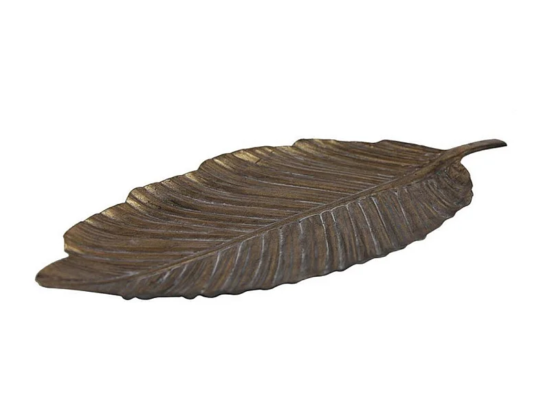 Vide-poche feuille en métal laitonné Métal Or - Chic Interior's