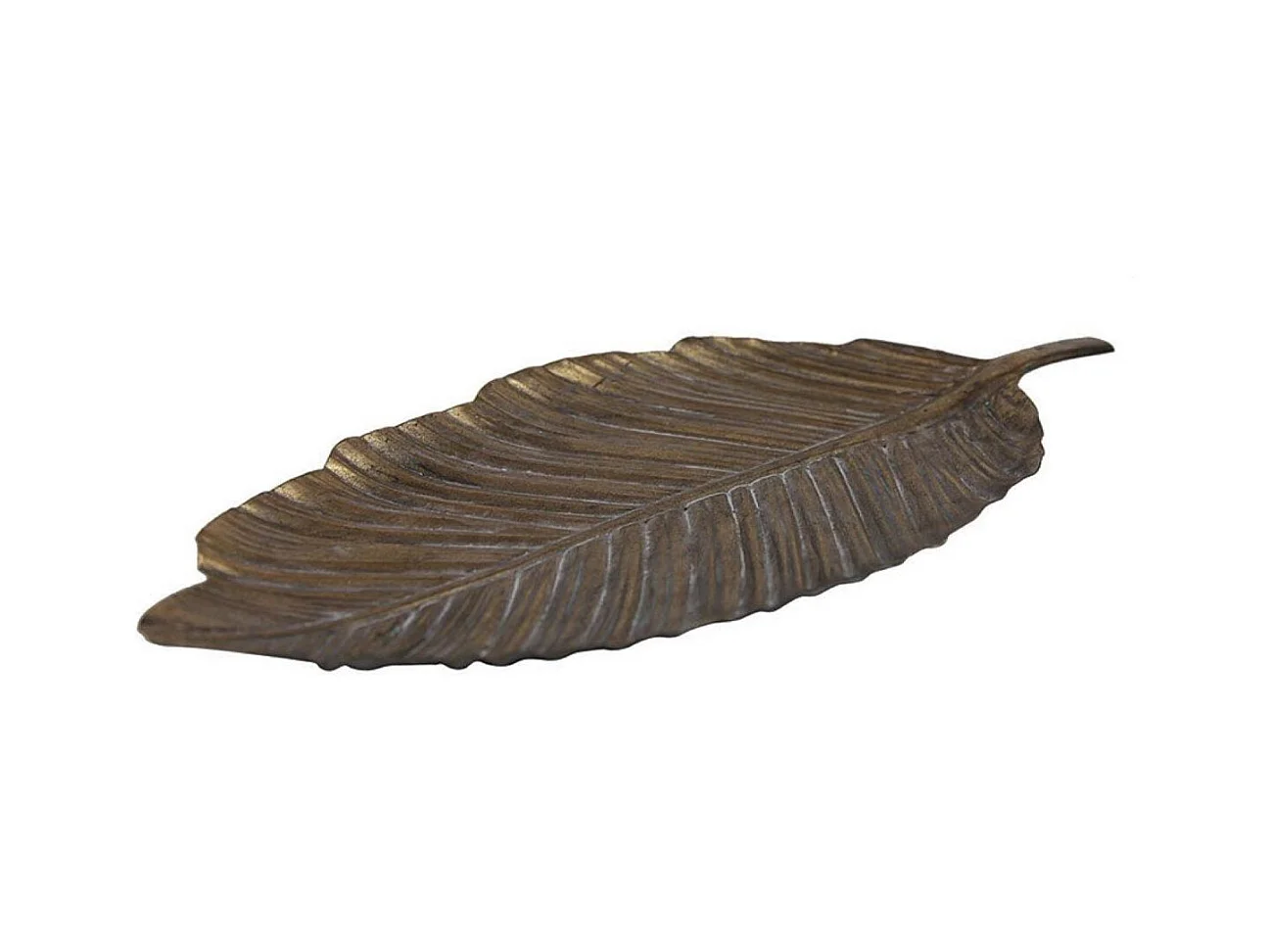 Vide-poche feuille en métal laitonné Métal Or - Chic Interior's
