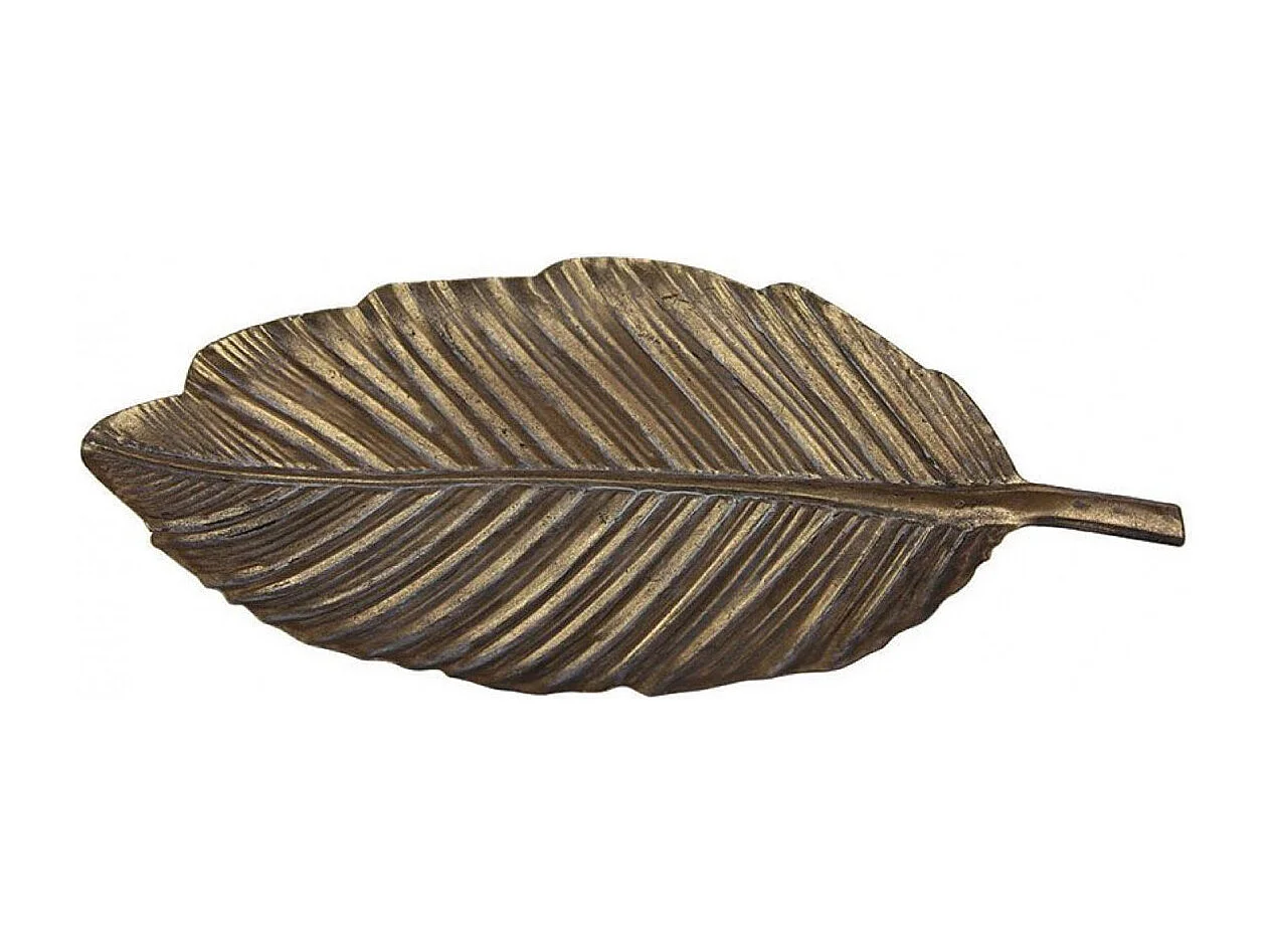 Vide-poche feuille en métal laitonné Métal Or - Chic Interior's