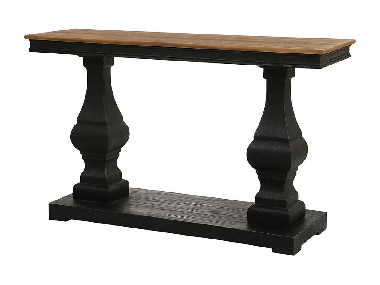 Console balustre Bois Noir - Héritage Interior's