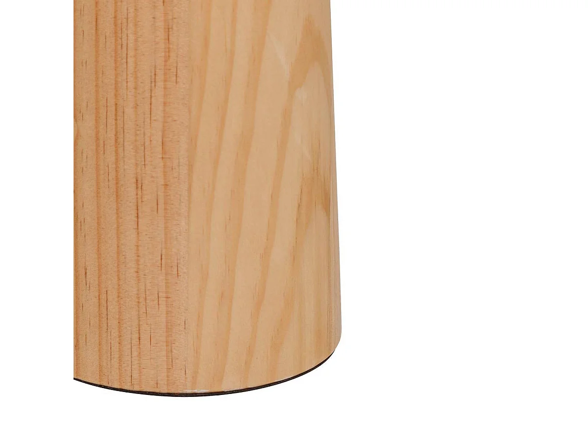 Lampe à Poser Champignon "Pola" 36cm Blanc & Naturel