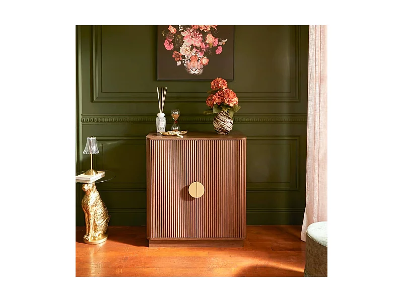 Buffet 2 portes effet noyer Wany Atmosphera