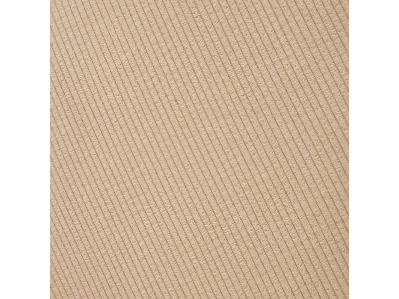 Fauteuil repas velours côtelé beige Solea Atmosphera