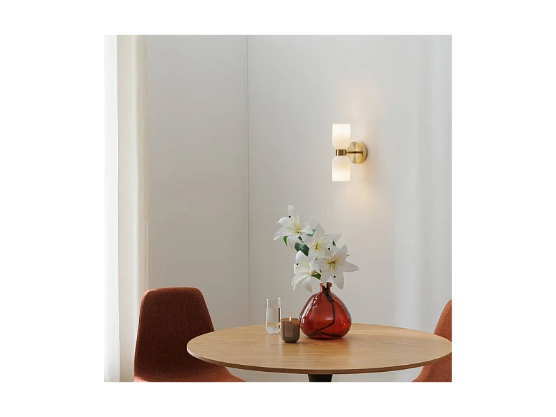 Applique Murale en Verre "Rio" 26cm Blanc