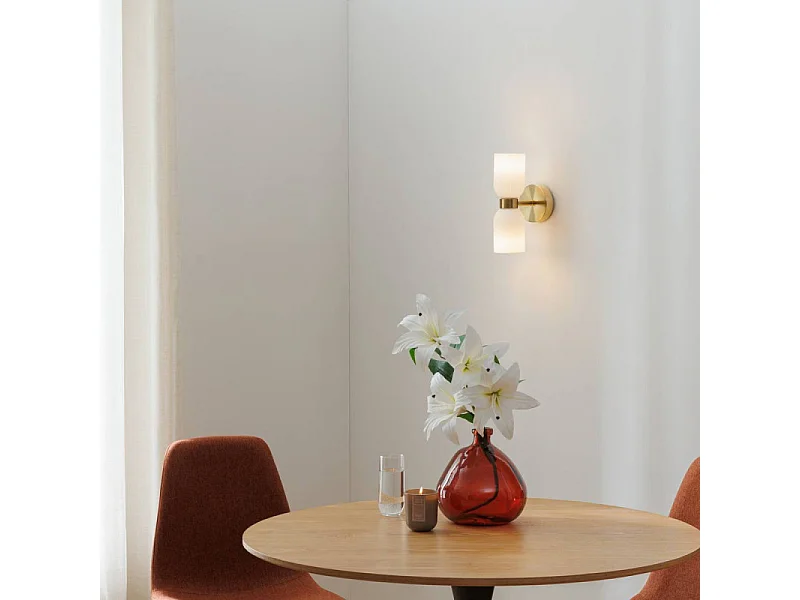 Applique Murale en Verre "Rio" 26cm Blanc