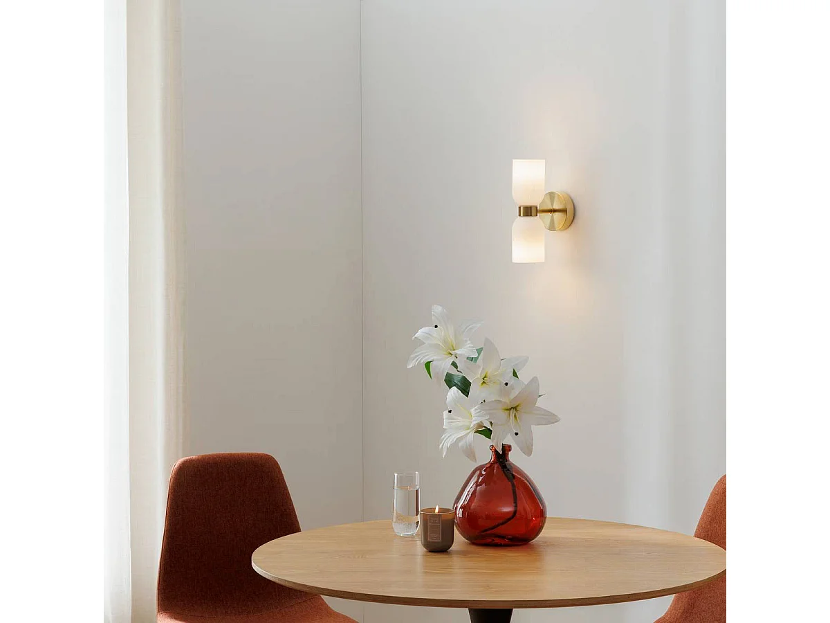 Applique Murale en Verre "Rio" 26cm Blanc