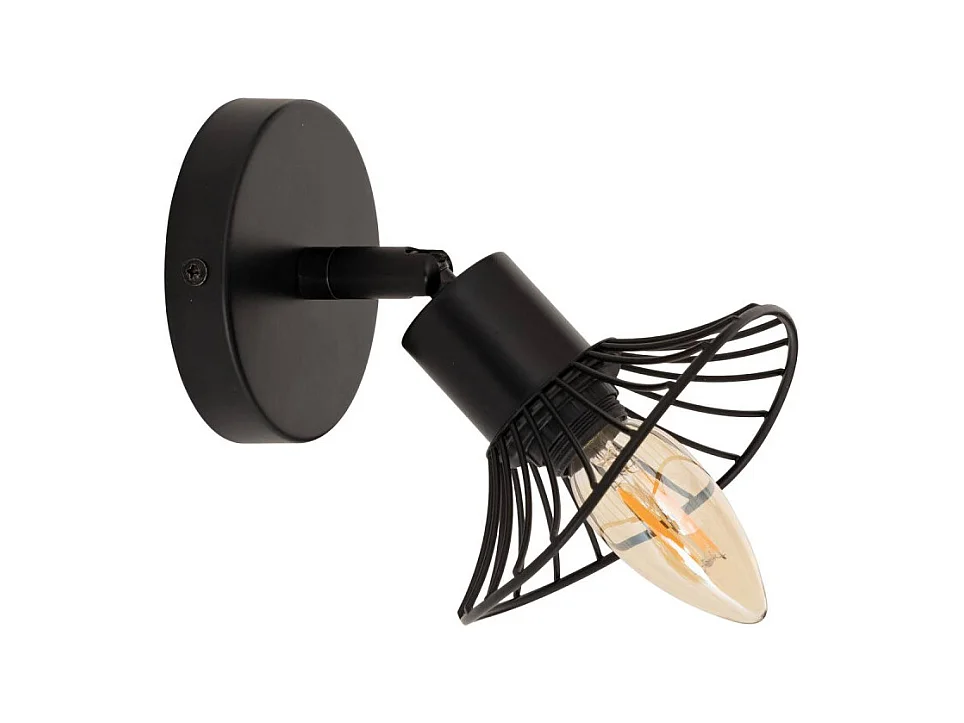 Applique Murale Orientable en Métal "Adelia" 17cm Noir