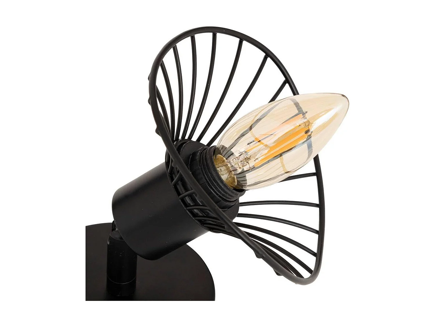 Applique Murale Orientable en Métal "Adelia" 17cm Noir