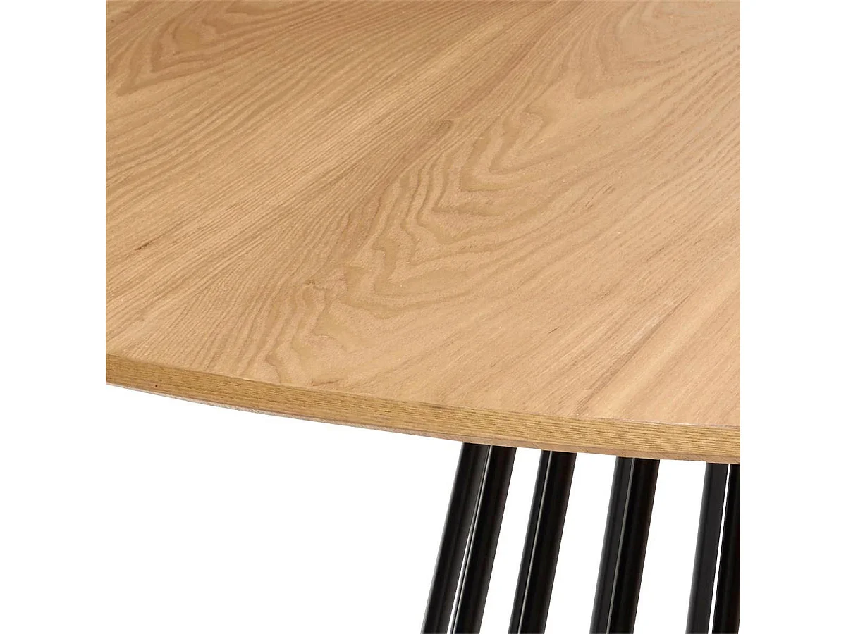 Table à Manger Design "Rayo" 120cm Naturel