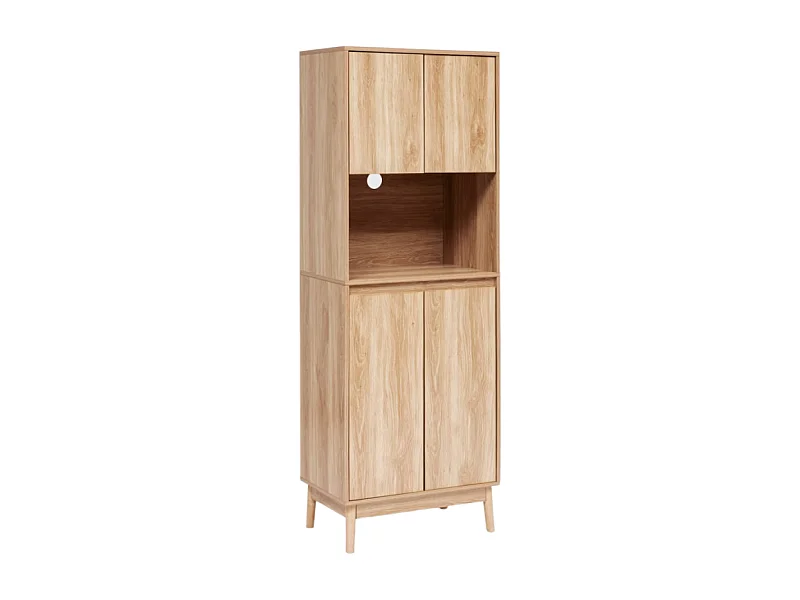 Buffet de Cuisine 4 Portes "Abana" 175cm Naturel