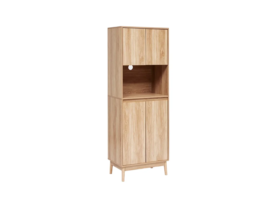 Buffet de Cuisine 4 Portes "Abana" 175cm Naturel