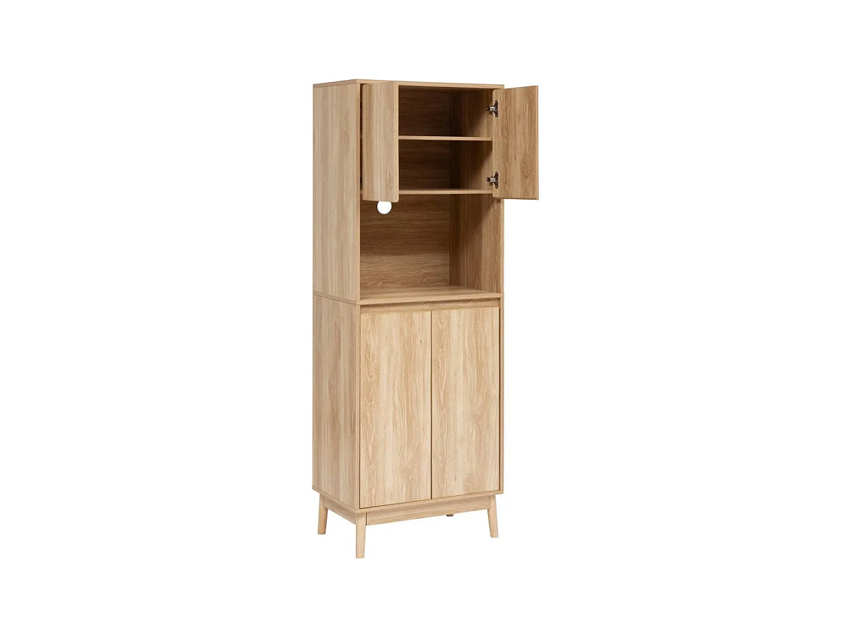 Buffet de Cuisine 4 Portes "Abana" 175cm Naturel