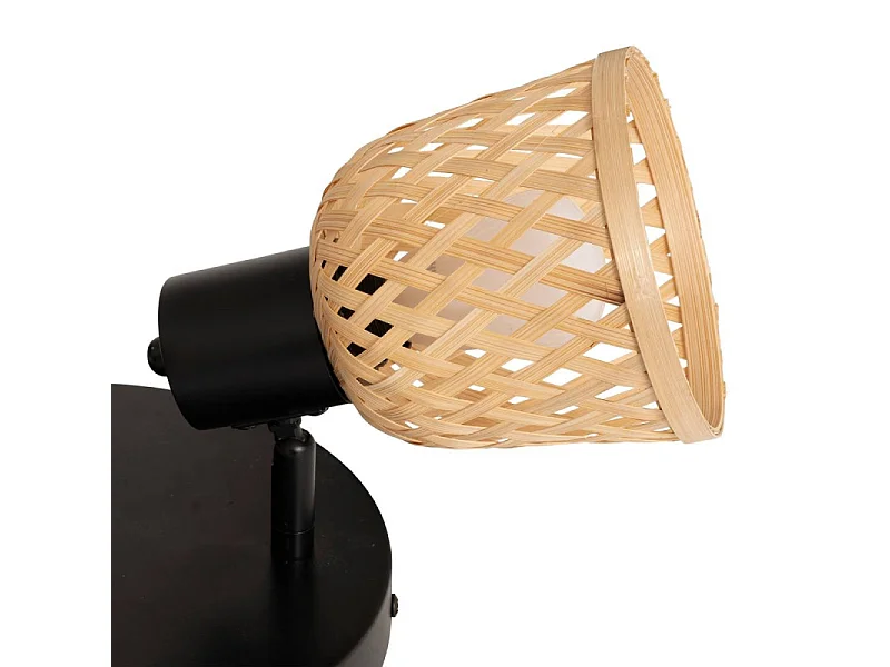 Plafonnier 3 Lampes Orientables "Lio" 25cm Naturel