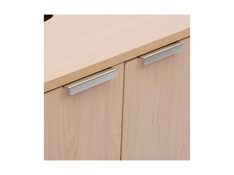 Meuble Sous Lavabo 2 Portes "Liora" 80cm Naturel