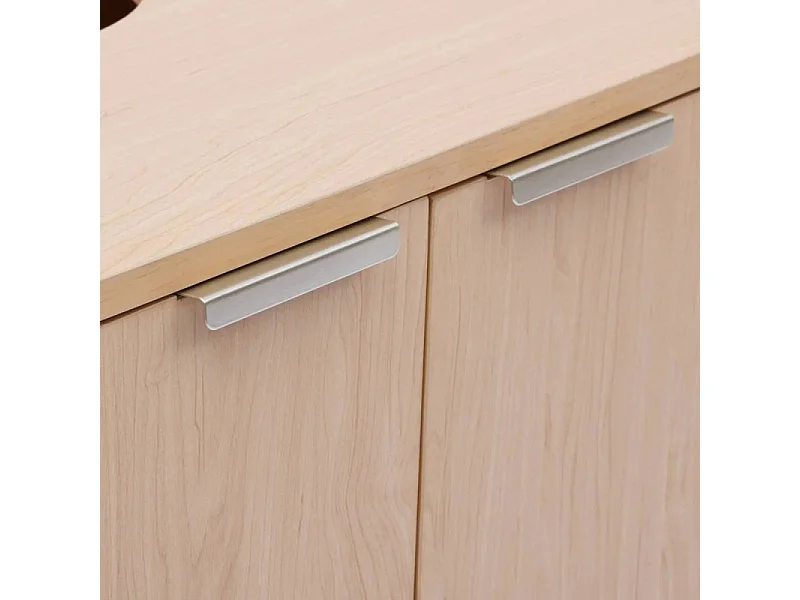 Meuble Sous Lavabo 2 Portes "Liora" 80cm Naturel