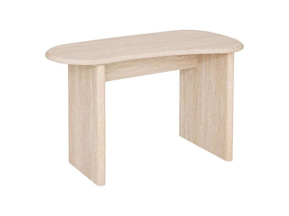 Bureau 120 cm Anaya MDF effet travertin Atmosphera