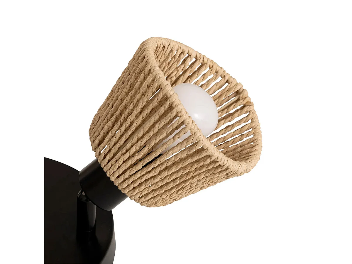 Plafonnier 3 Lampes Orientables "Myha" 25cm Naturel