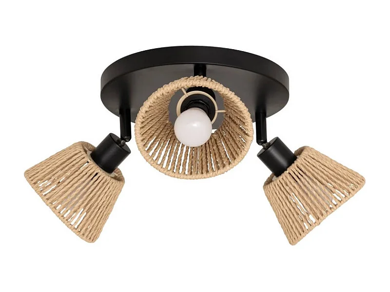 Plafonnier 3 Lampes Orientables "Myha" 25cm Naturel