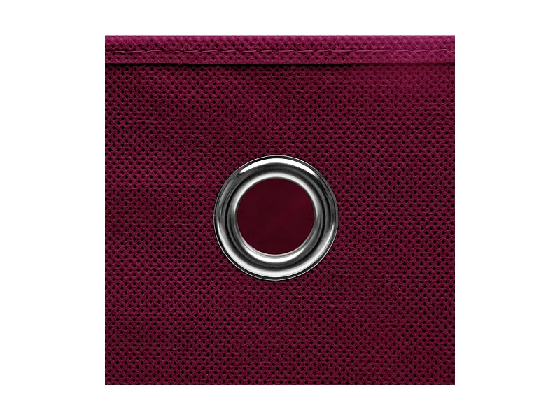 Aufbewahrungsboxen mit Deckeln 4Stk. Dunkelrot 32x32x32cm Stoff
