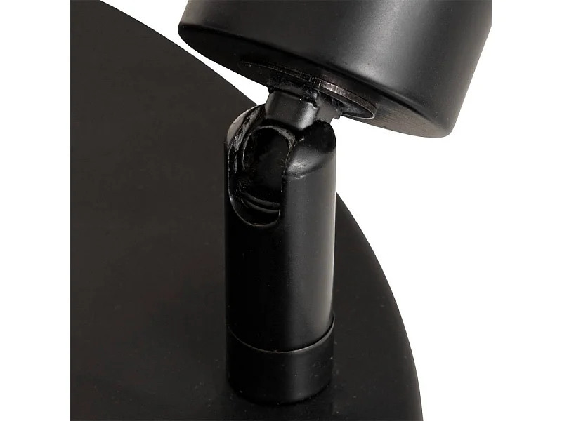 Plafonnier 3 Lampes Orientables en Métal "Adelia" 25cm Noir