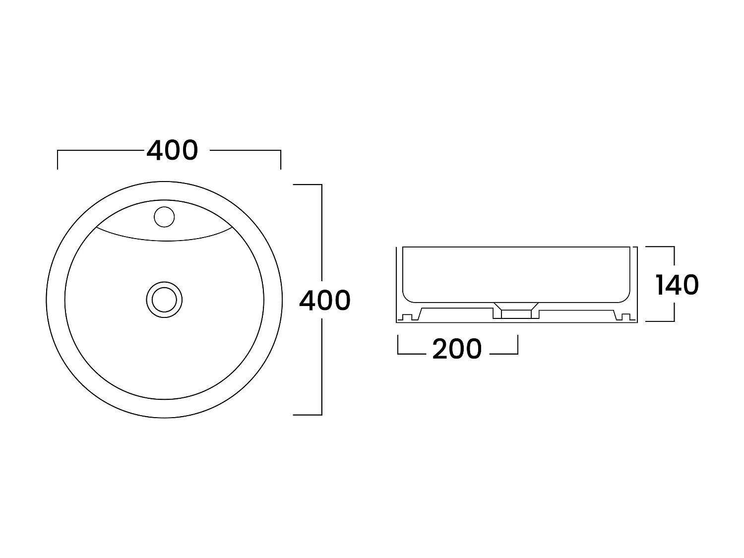 Meuble de salle de bain suspendu strié avec vasque à poser ronde - Blanc mat - 120 cm - ZEVINI