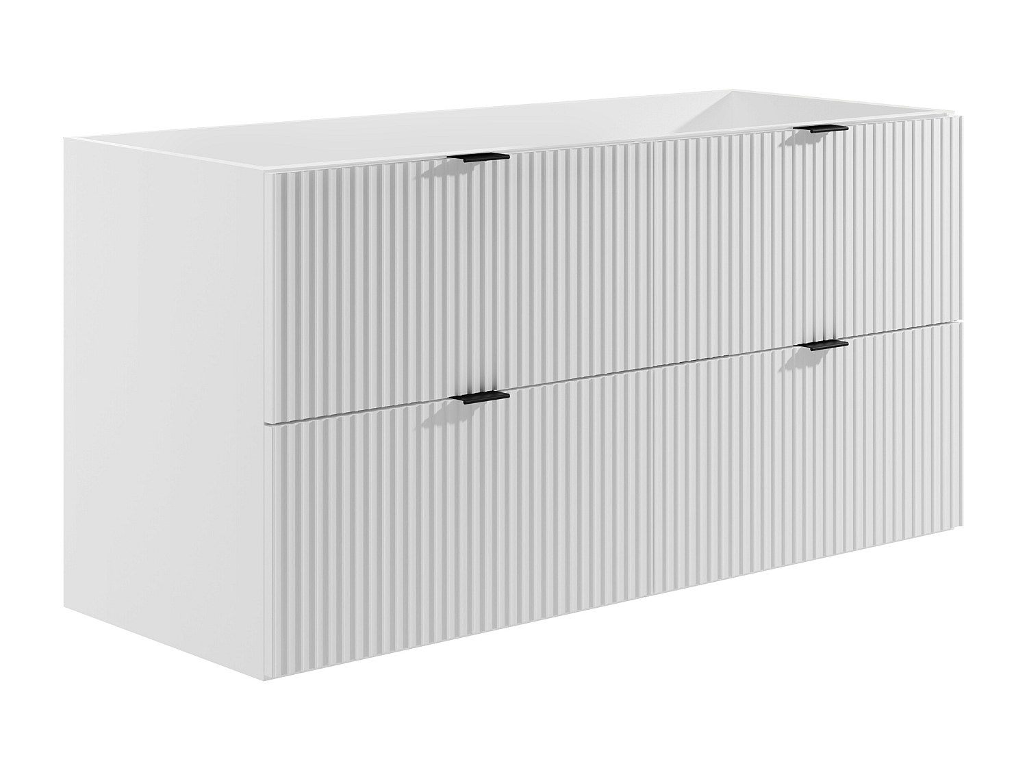 Waschbeckenunterschrank hängend unter Waschbecken - Weiß matt - 120 cm - ZE günstig online kaufen