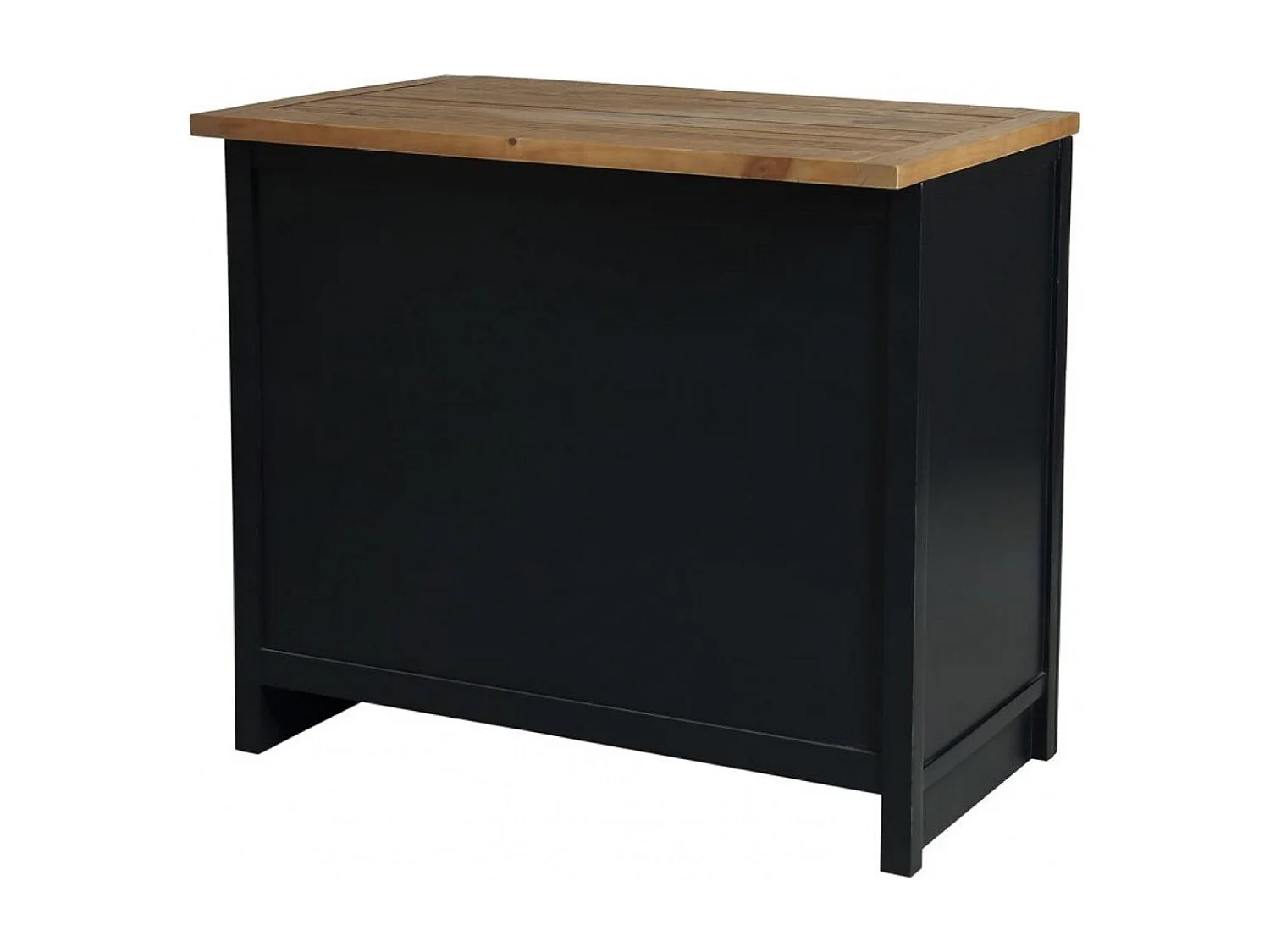 Casserolier 3 tiroirs Bois Noir - Rivages Interior's