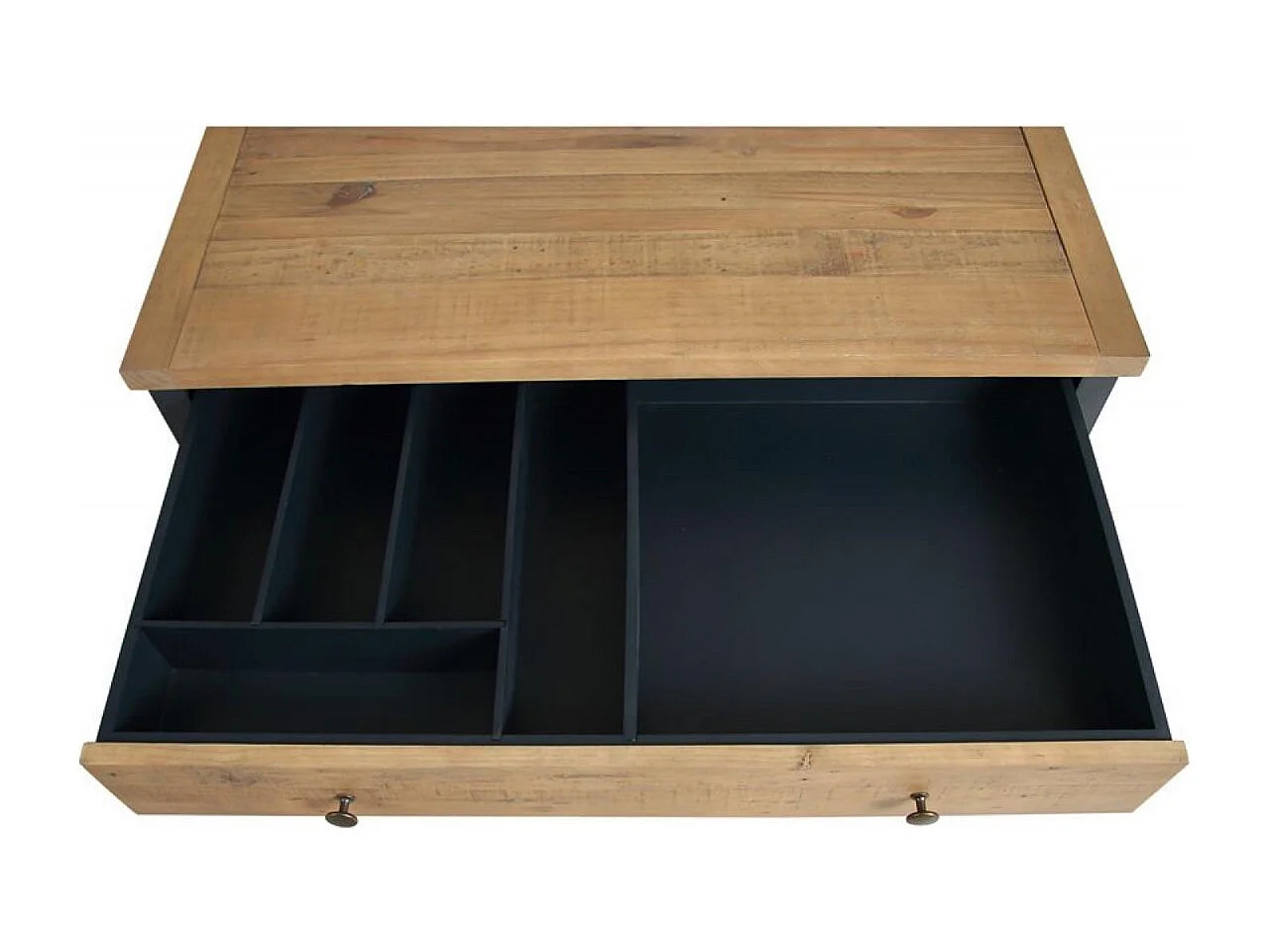 Casserolier 3 tiroirs Bois Noir - Rivages Interior's