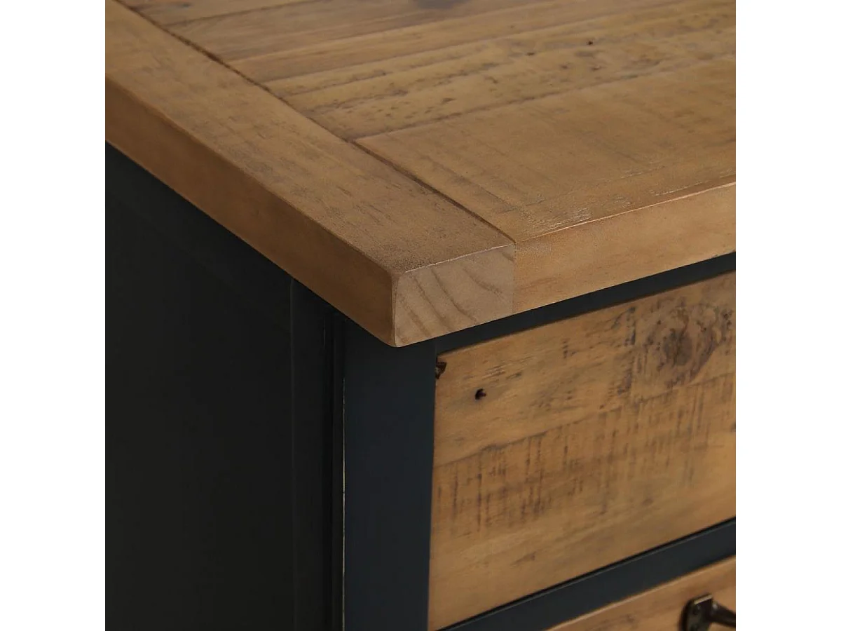 Casserolier 3 tiroirs Bois Noir - Rivages Interior's