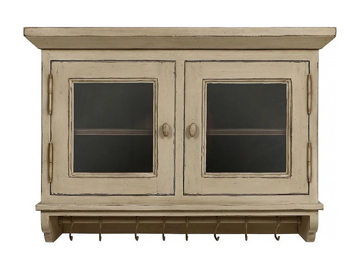 Meuble de cuisine haut 2 portes vitrées Bois Beige - Brocante Interior's