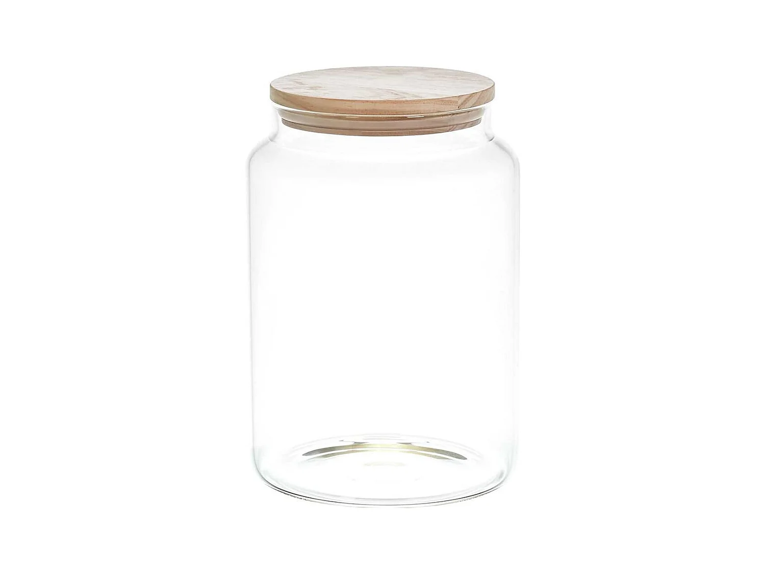 Bocal de Conservation 2,9L en Verre Couvercle Bois - BOSQ