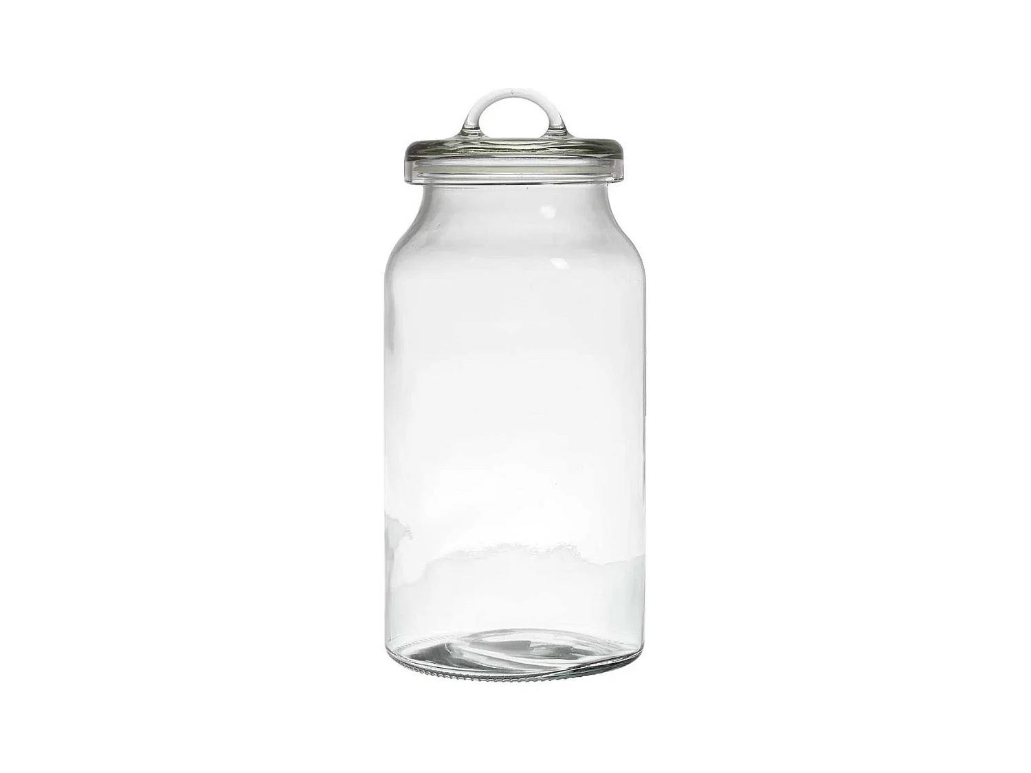 Bocal de 2,7L en verre avec couvercle (H29,5cm)