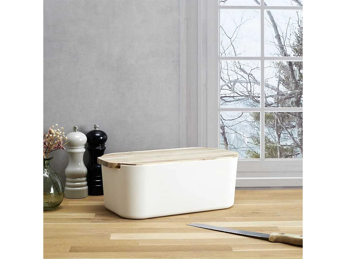 Boîte à Pain avec Planche en Acacia - PRELON