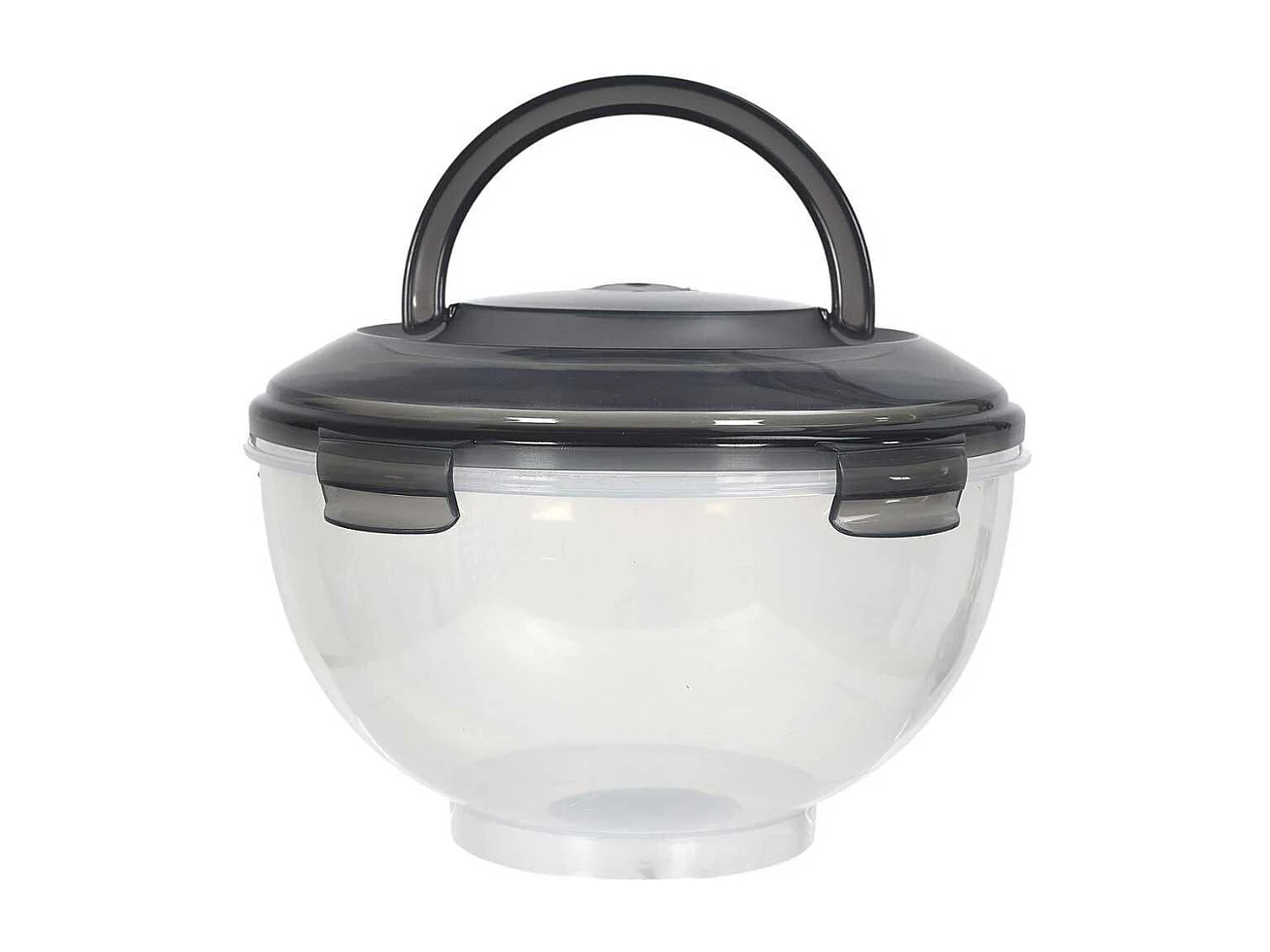 Set de 3 boîtes hermétiques à emporter en plastique avec couvercles hermétiques gris