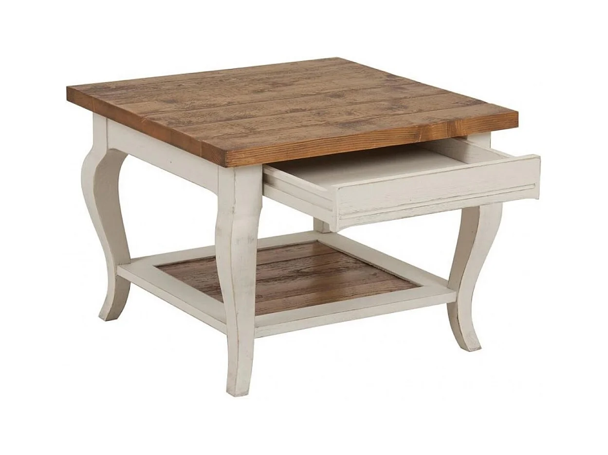 Bout de canapé Bois Blanc - Provence Interior's