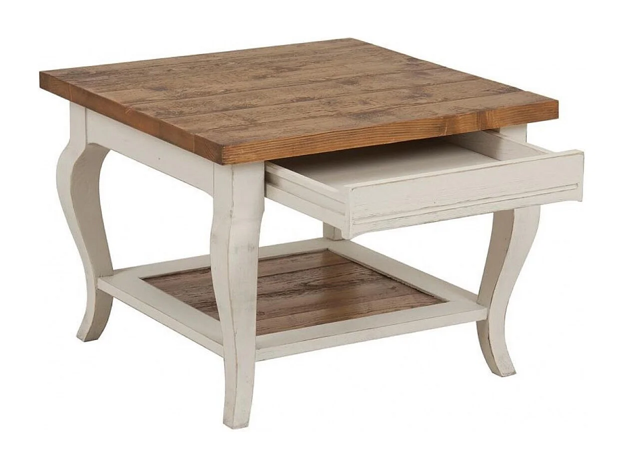 Bout de canapé Bois Blanc - Provence Interior's