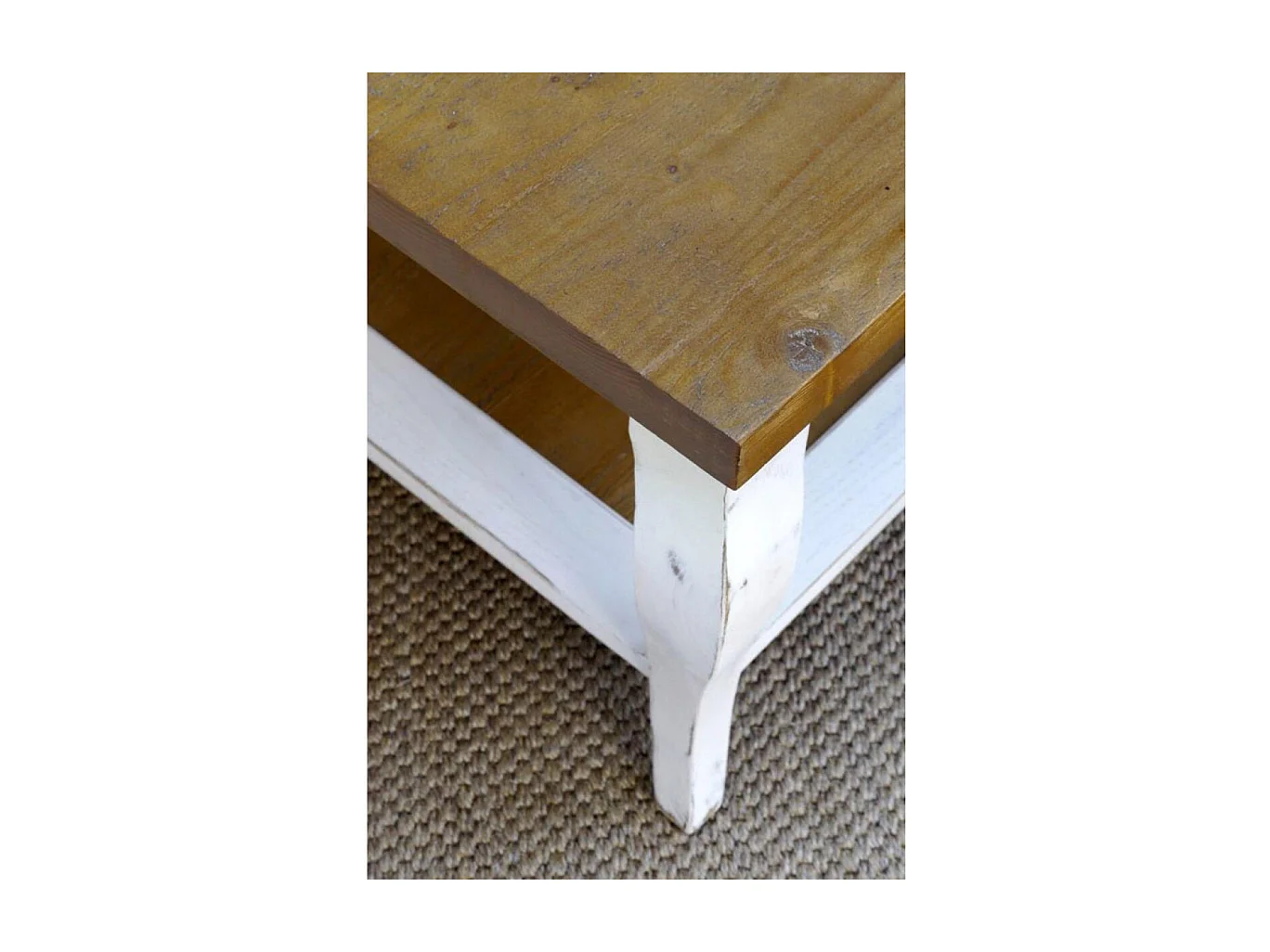 Bout de canapé Bois Blanc - Provence Interior's