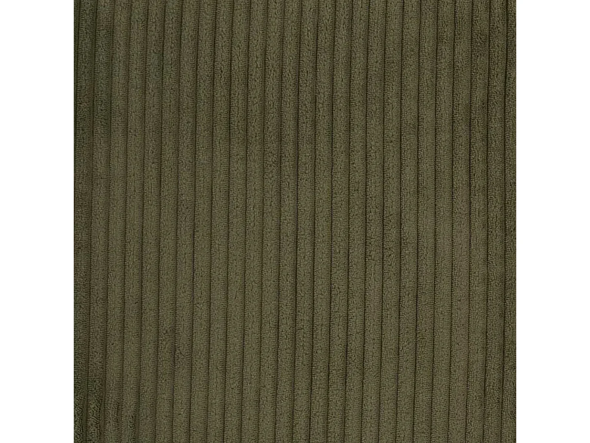 AMORY - Fauteuil en velours côtelé coloris vert pieds et accoudoirs en hévéa - AMORY