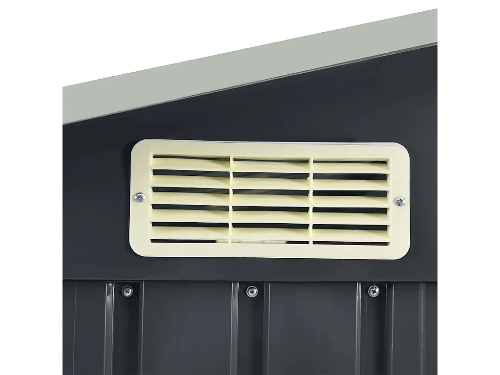 Rautalampi  Abri de jardin avec étagère Anthracite 205x130x183 cm Fer