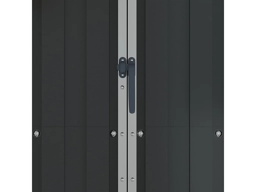 Orvault  Abri de jardin Anthracite 116x45x175 cm Acier galvanisé